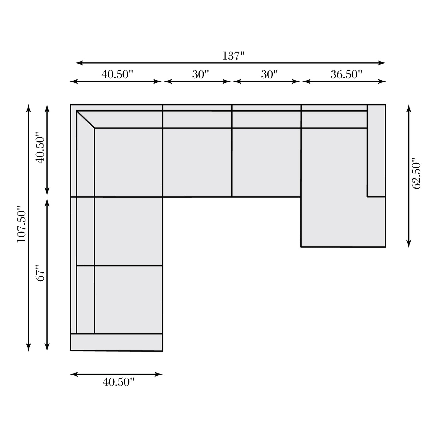 Dawkins Leather Sectional