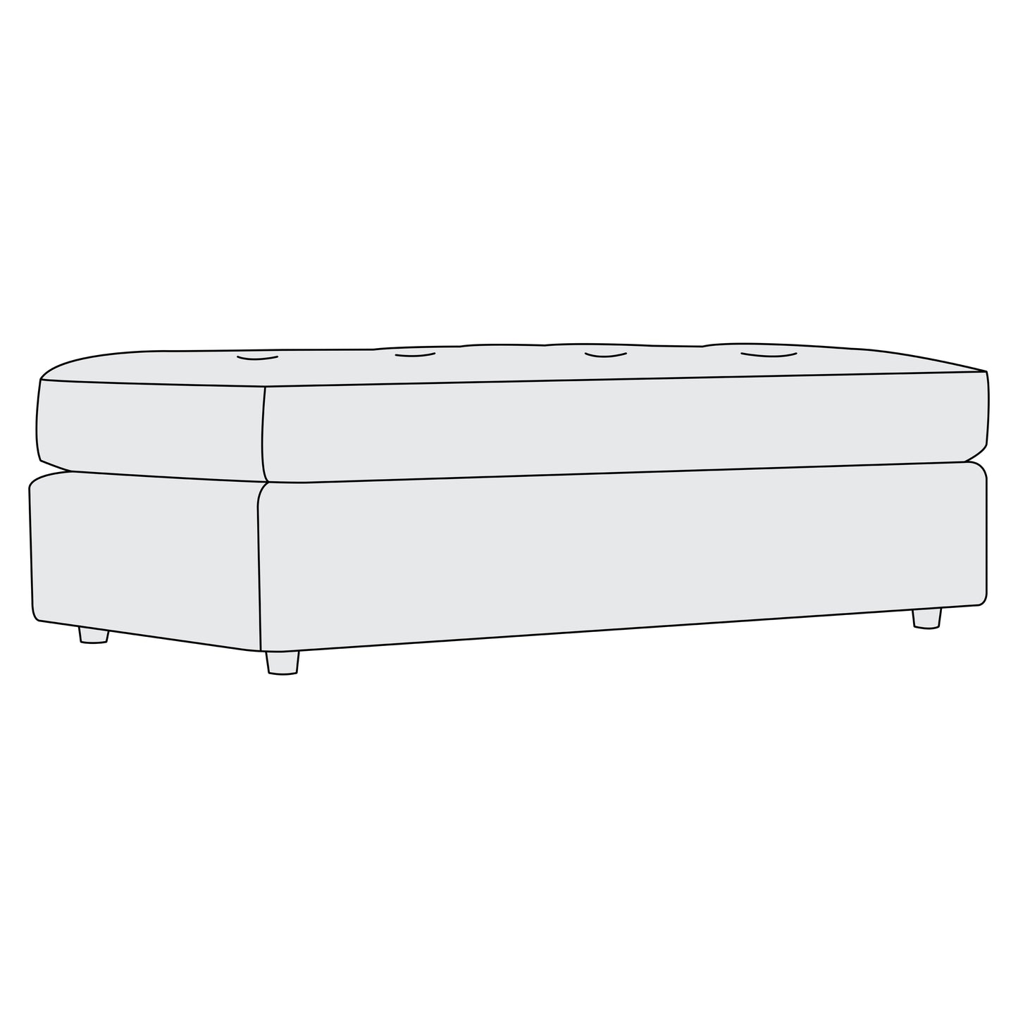 Nest Fabric Cocktail Ottoman