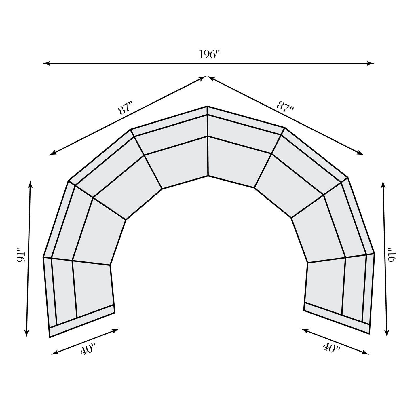 Soleil Fabric Sectional