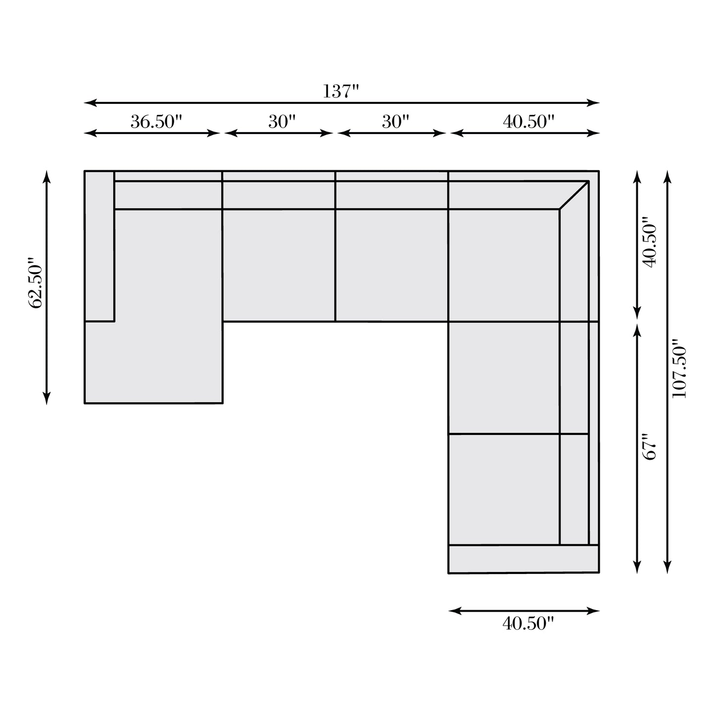Dawkins Leather Sectional