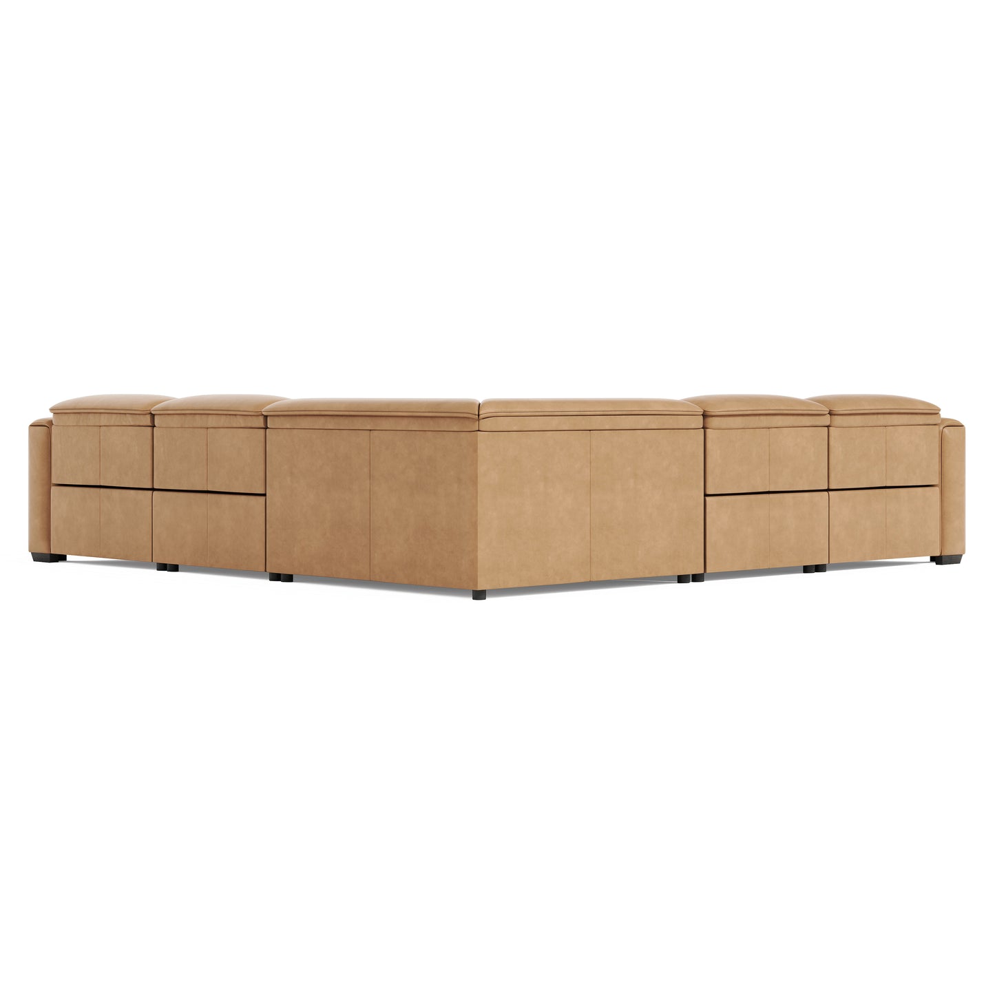 Billings Leather Power Motion Sectional