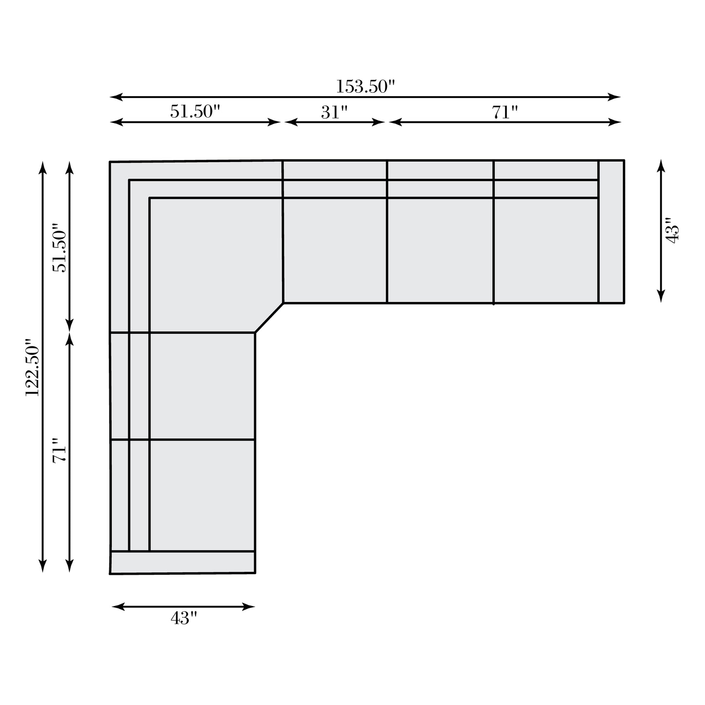 Lioni Leather Power Motion Sectional