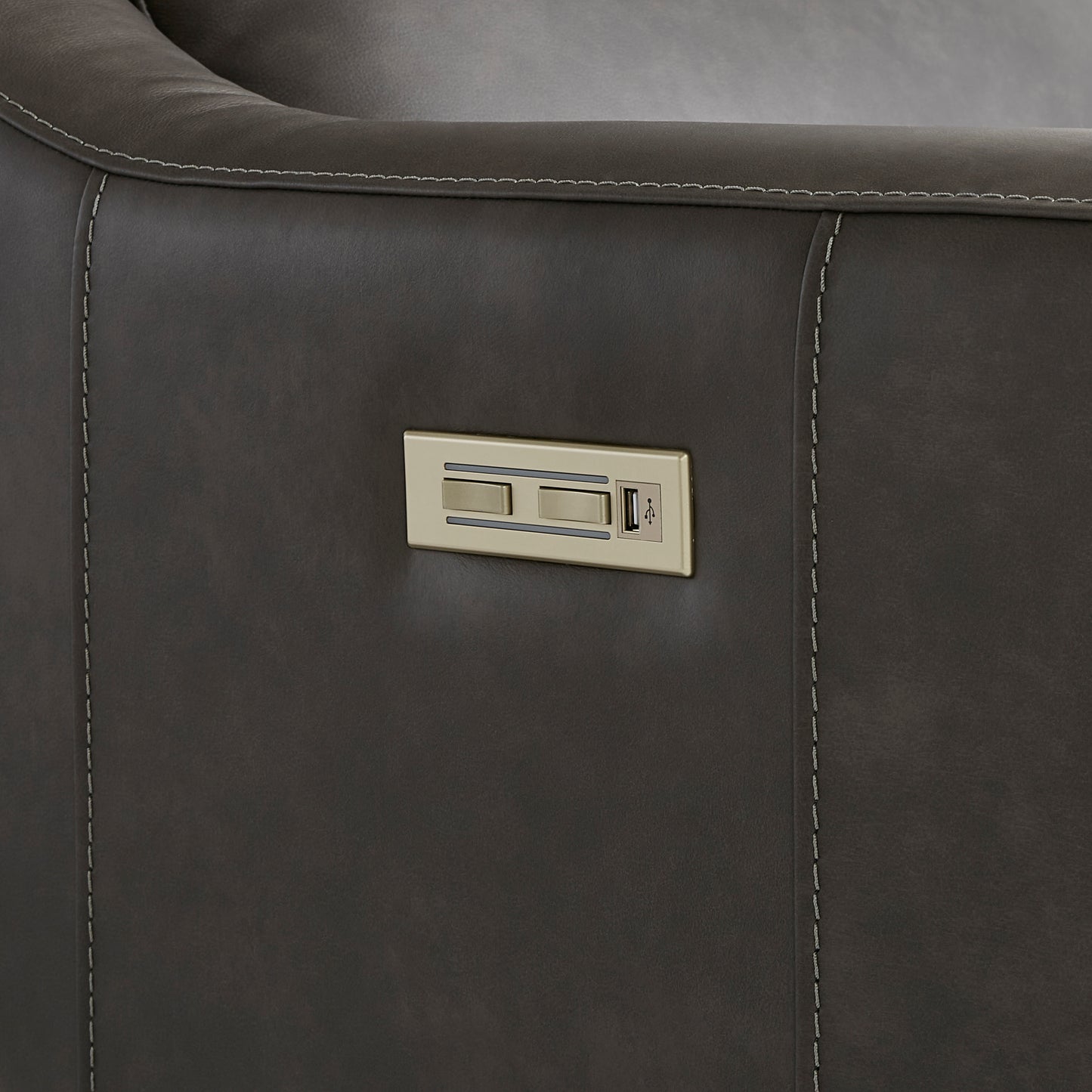 Germain Leather Power Motion Chair