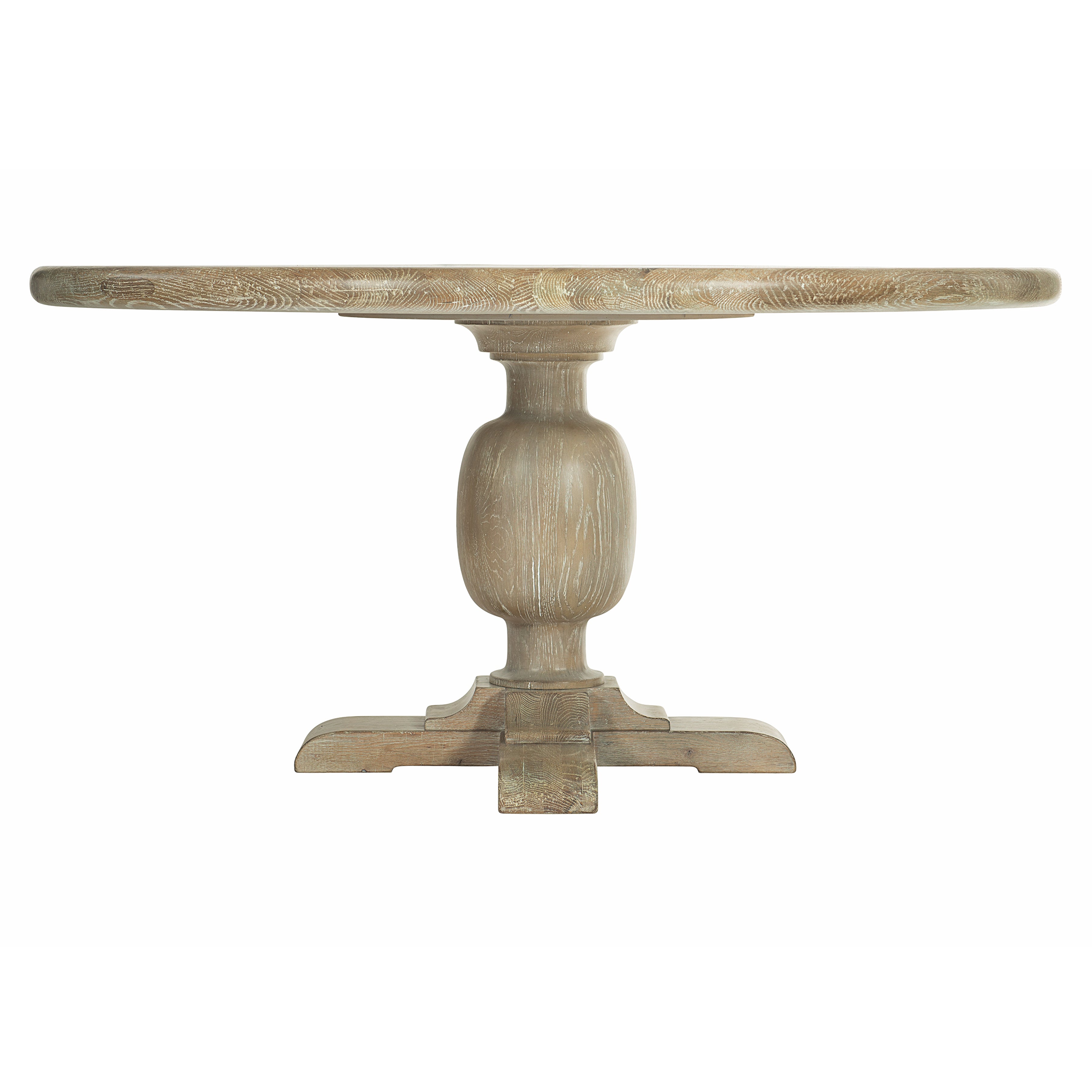 Rustic Patina Round Dining Table in Sand Finish