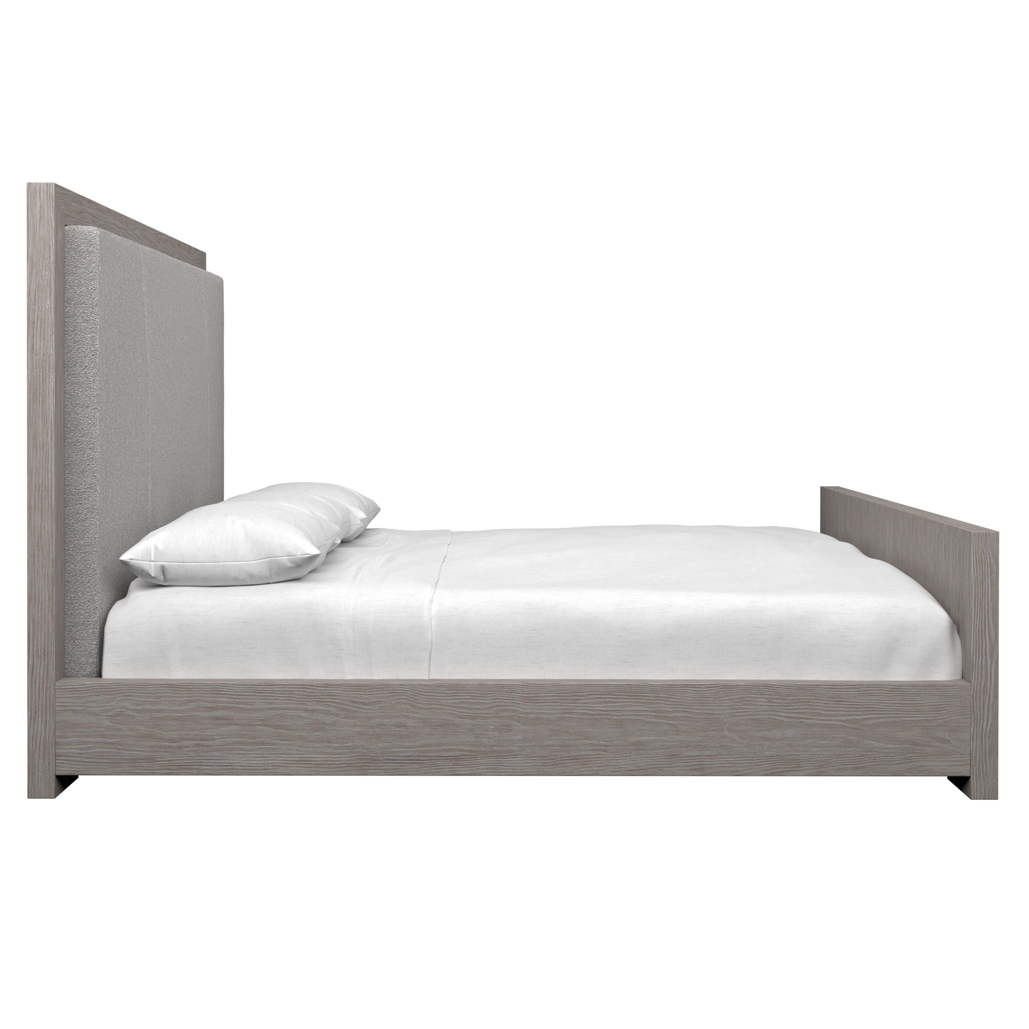 Trianon Queen Panel Bed in Gris Wood Finish
