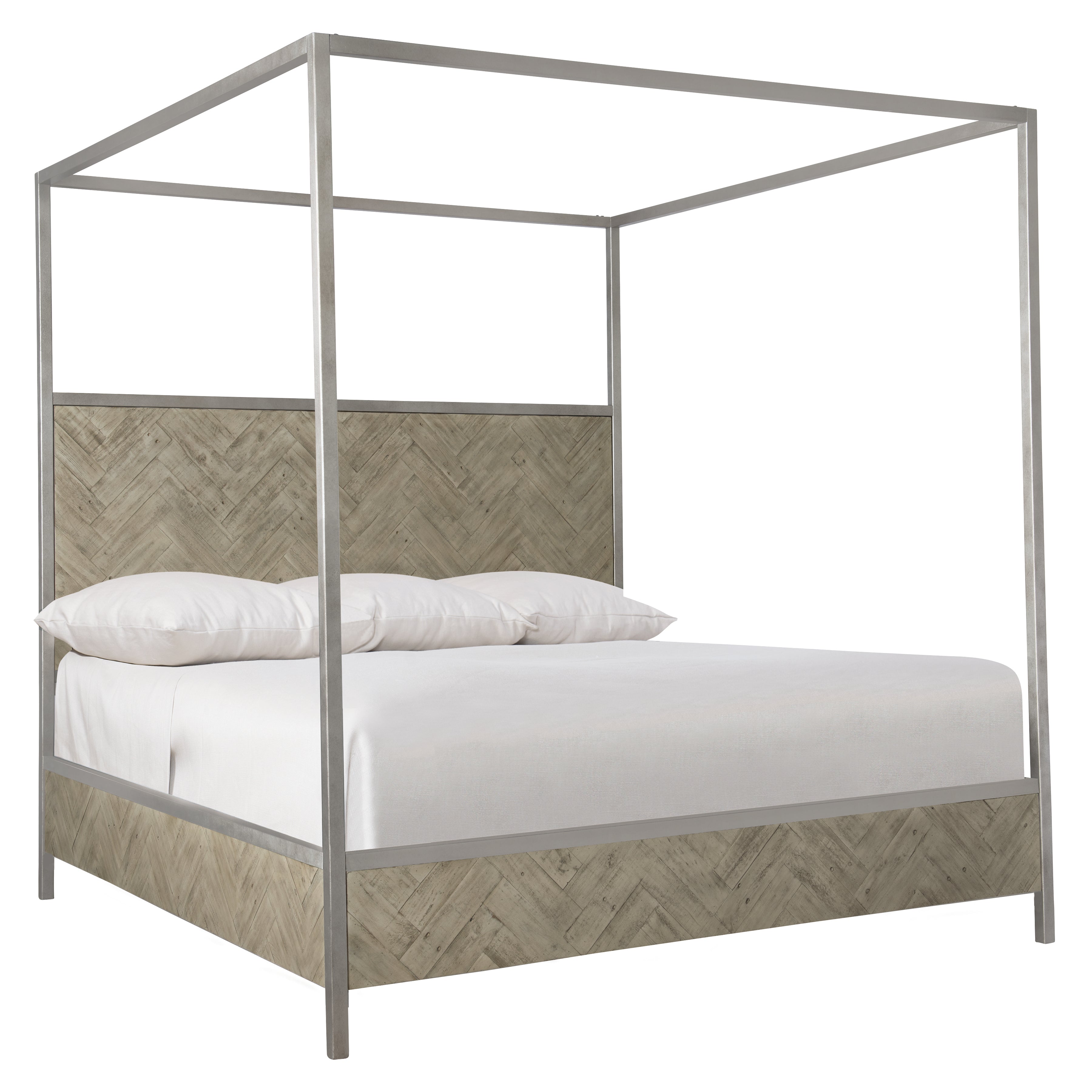 Milo Wooden King Canopy Bed
