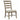 Rustic Patina Ladderback Side Chair in Peppercorn Finish
