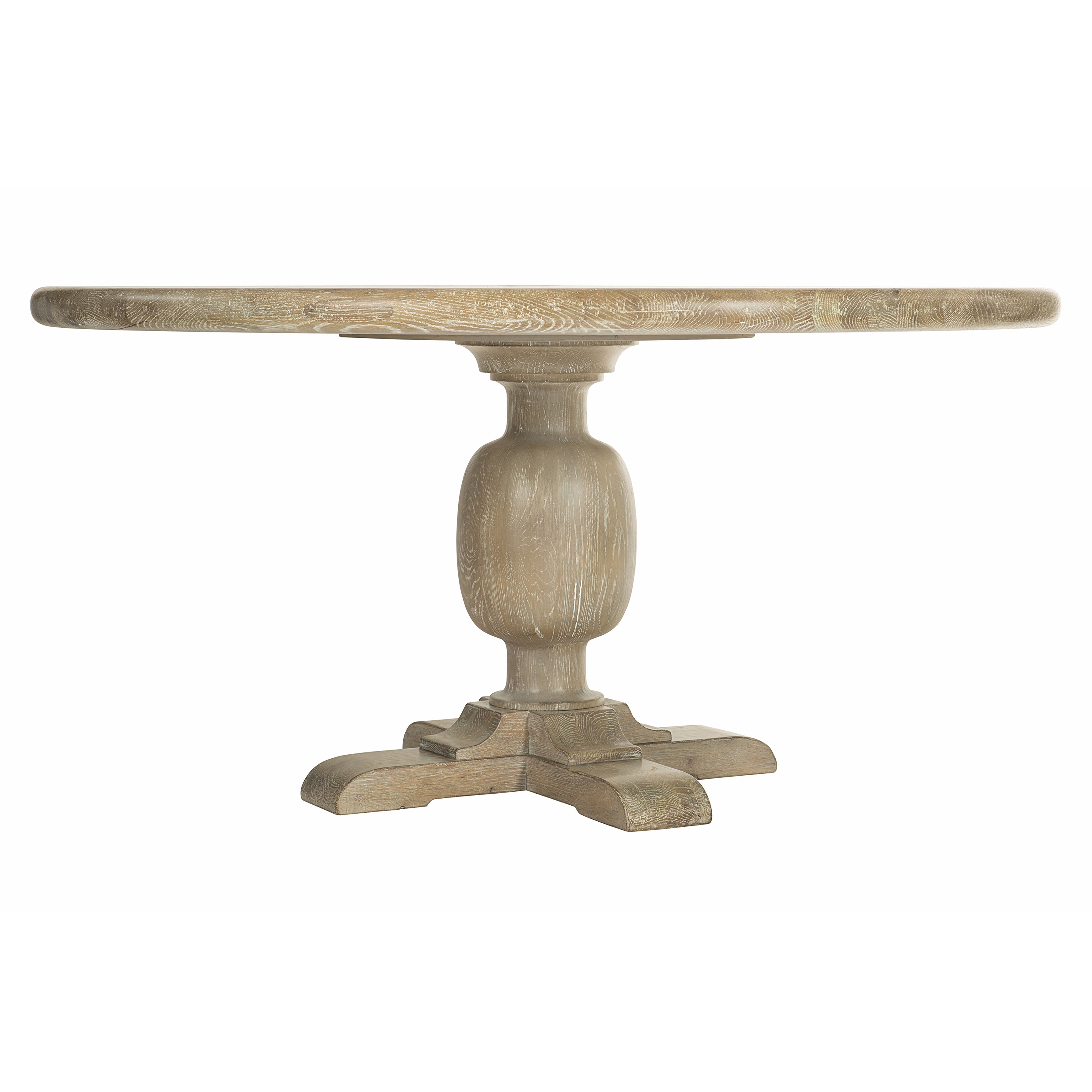 Rustic Patina Round Dining Table in Sand Finish