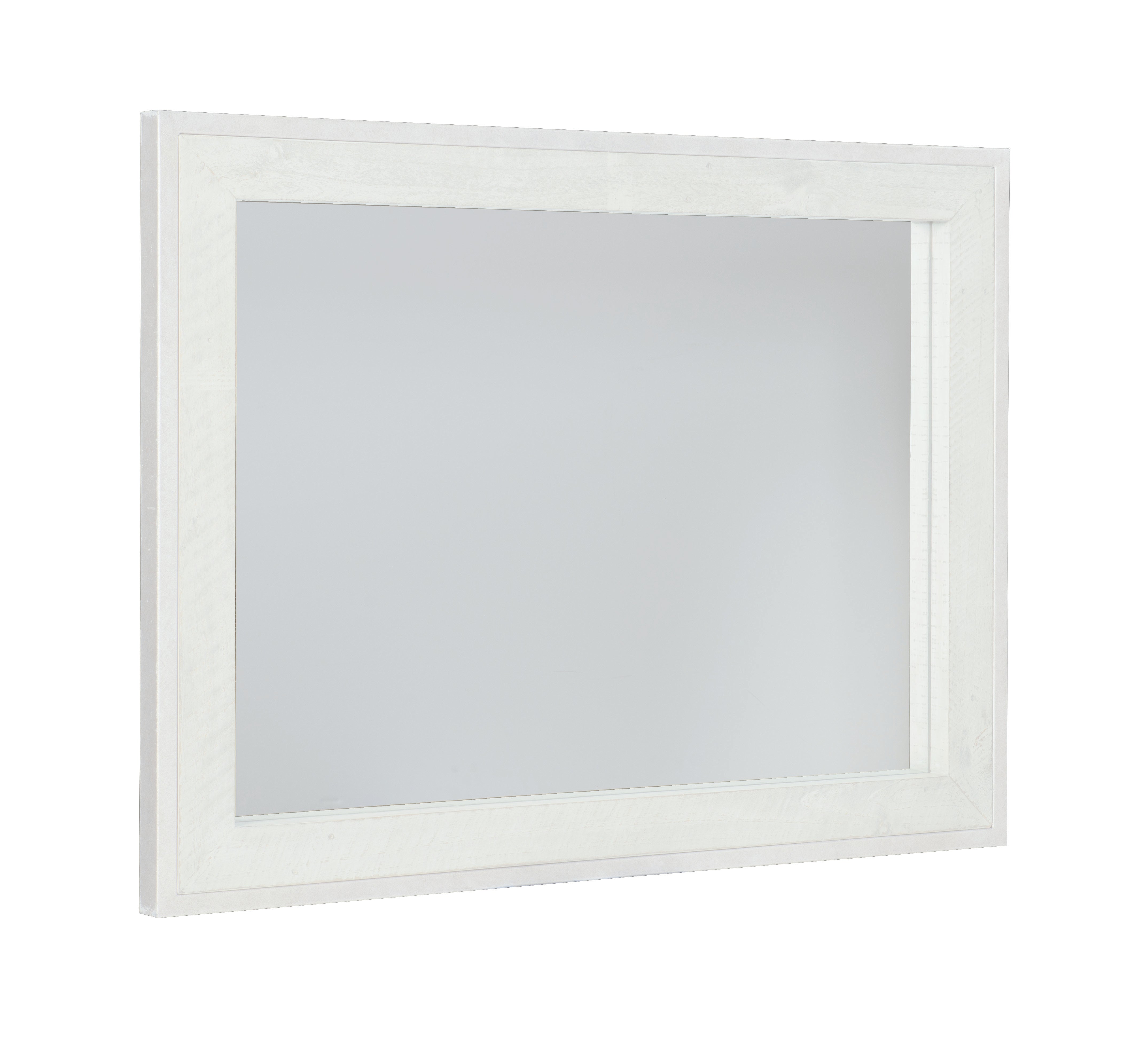 Denys Mirror in Brushed White