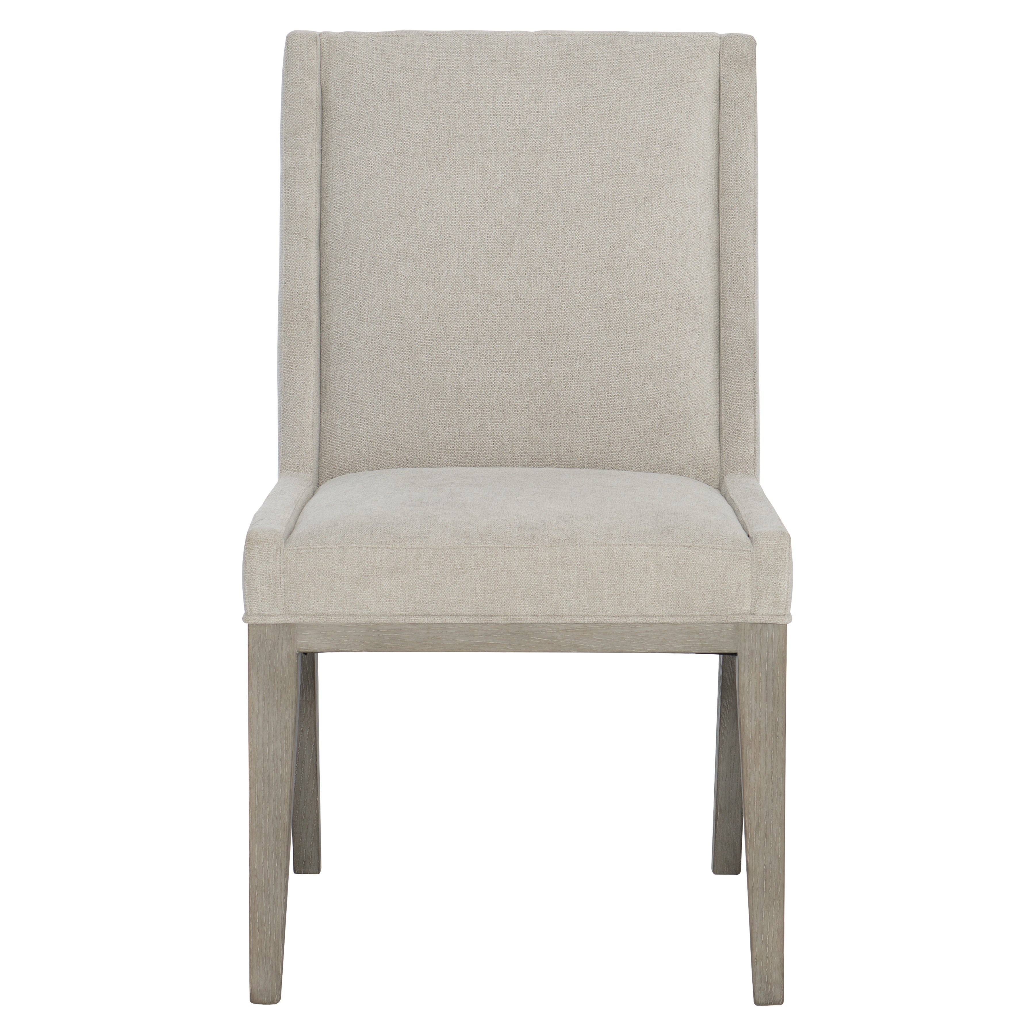 Linea Side Chair in Cerused Greige Finish