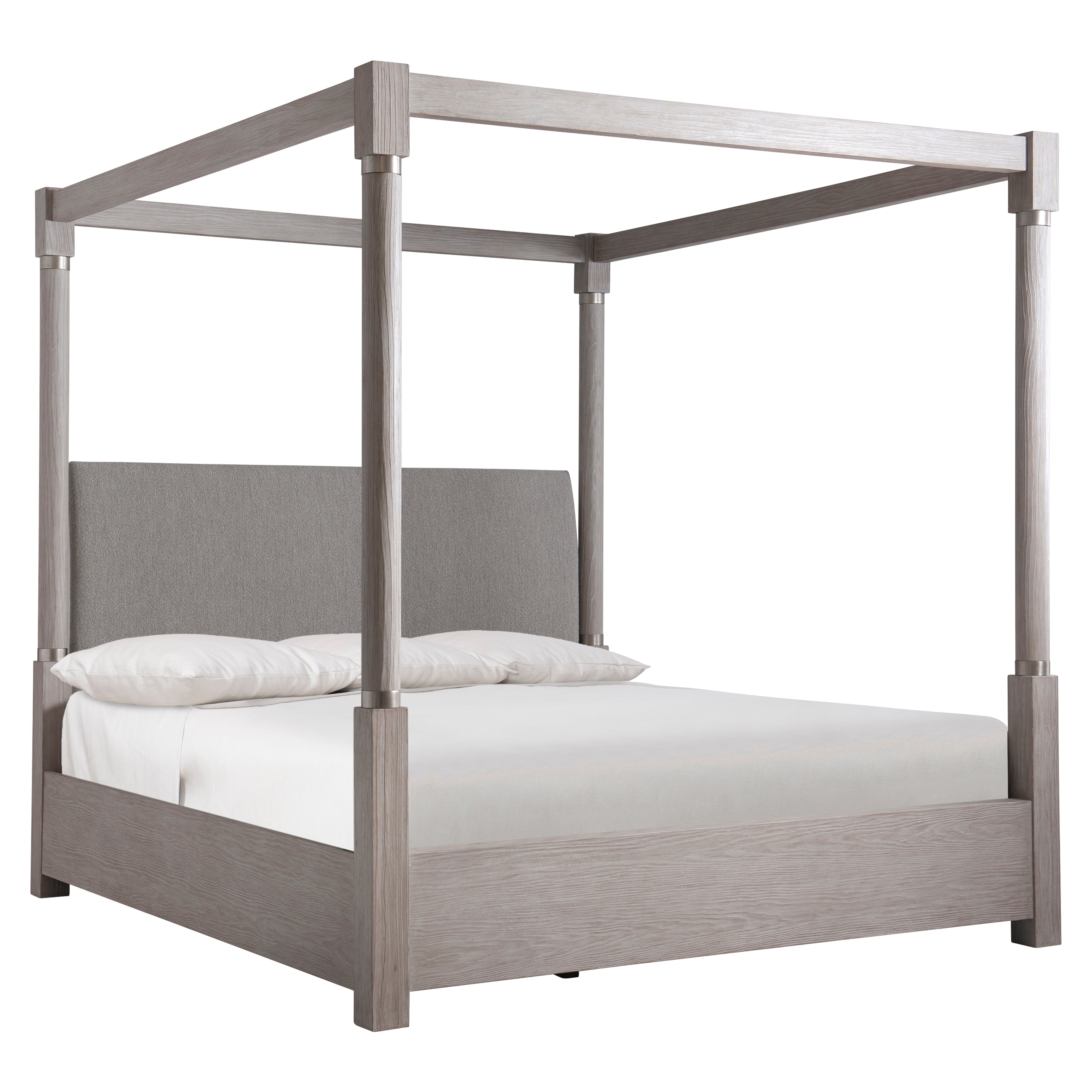 Trianon Upholstered King Canopy Bed