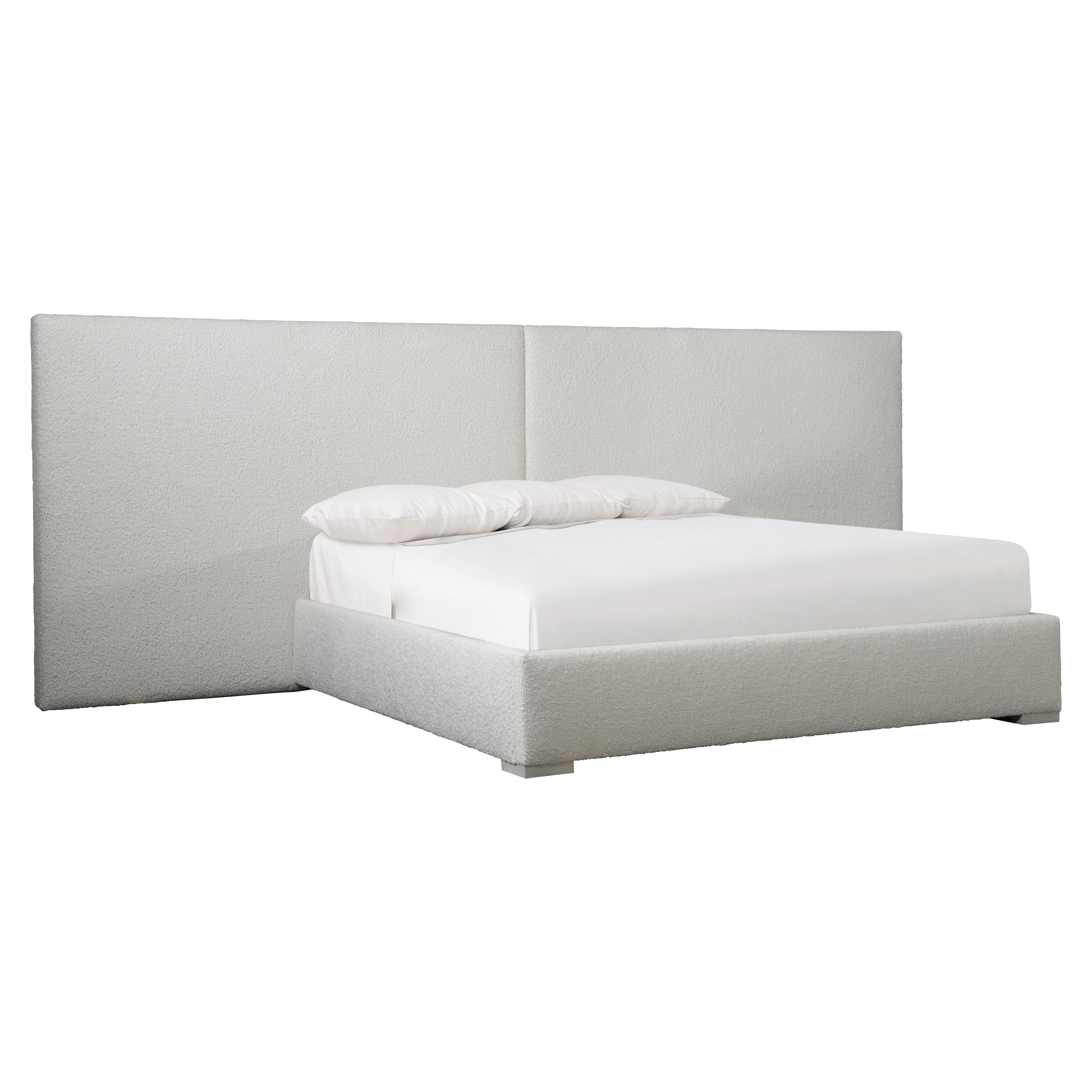 Solaria King Dual Headboard Fully Upholstered Panel Bed