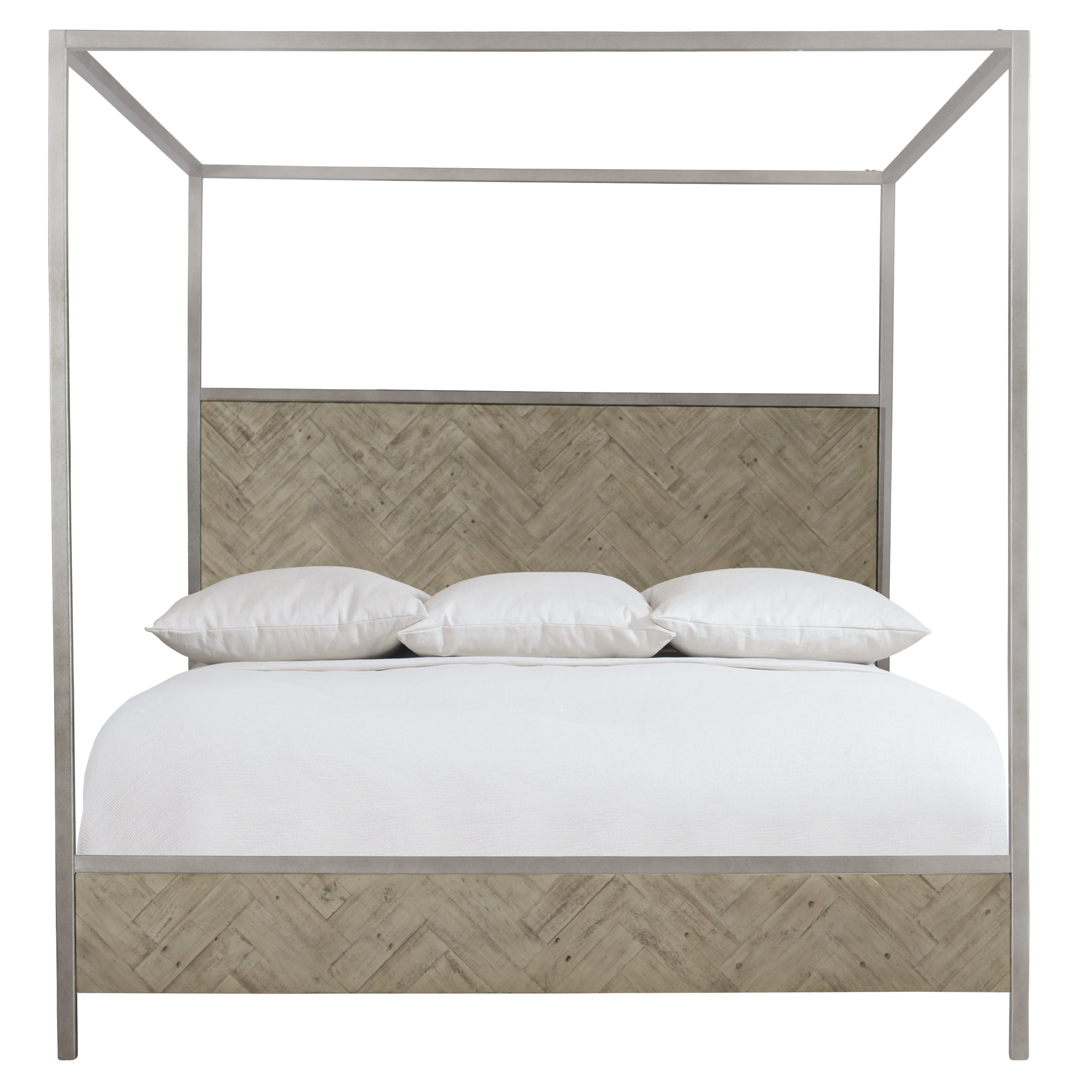 Milo Wooden King Canopy Bed