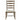 Rustic Patina Ladderback Side Chair in Peppercorn Finish