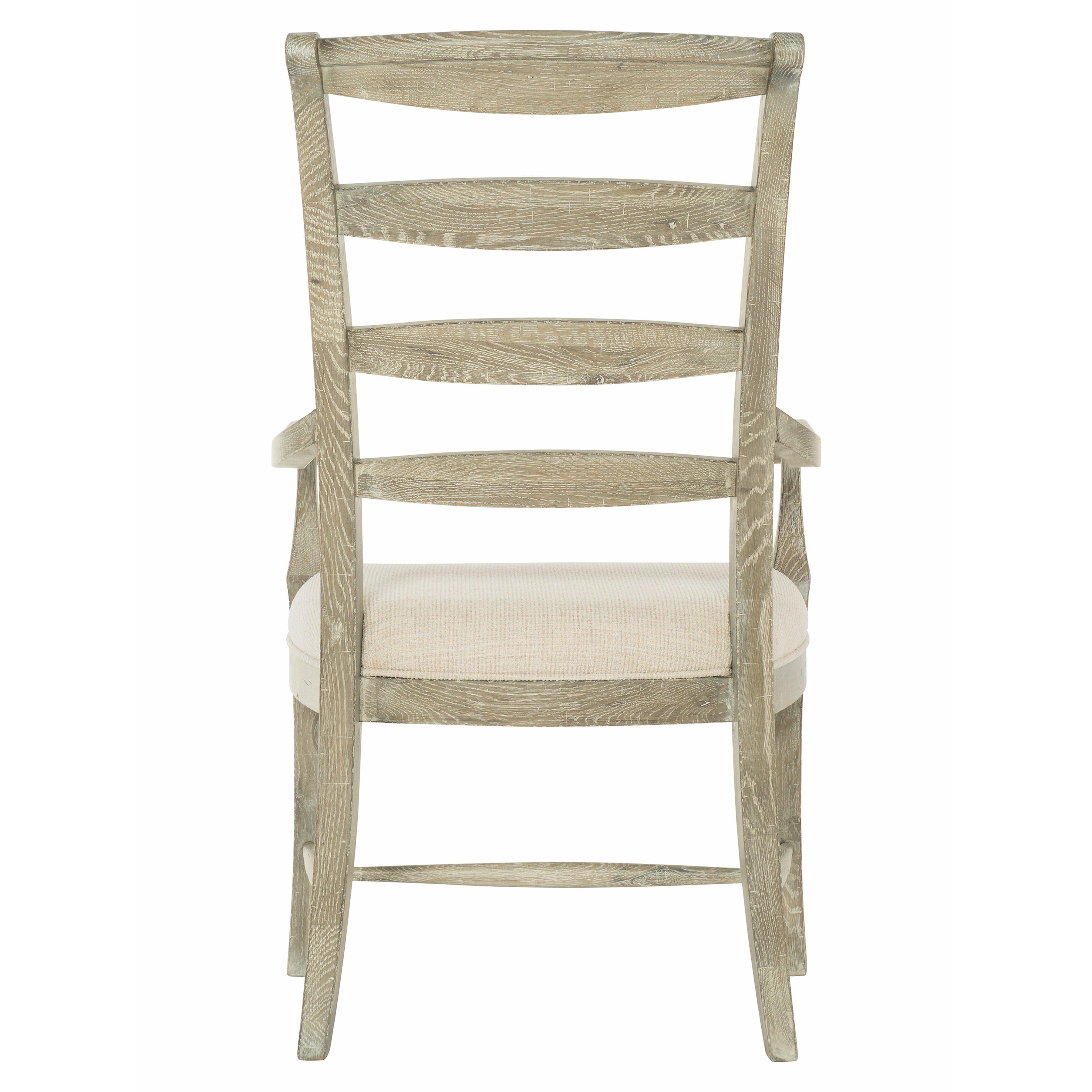 Rustic Patina Ladderback Arm Chair in Sand Finish