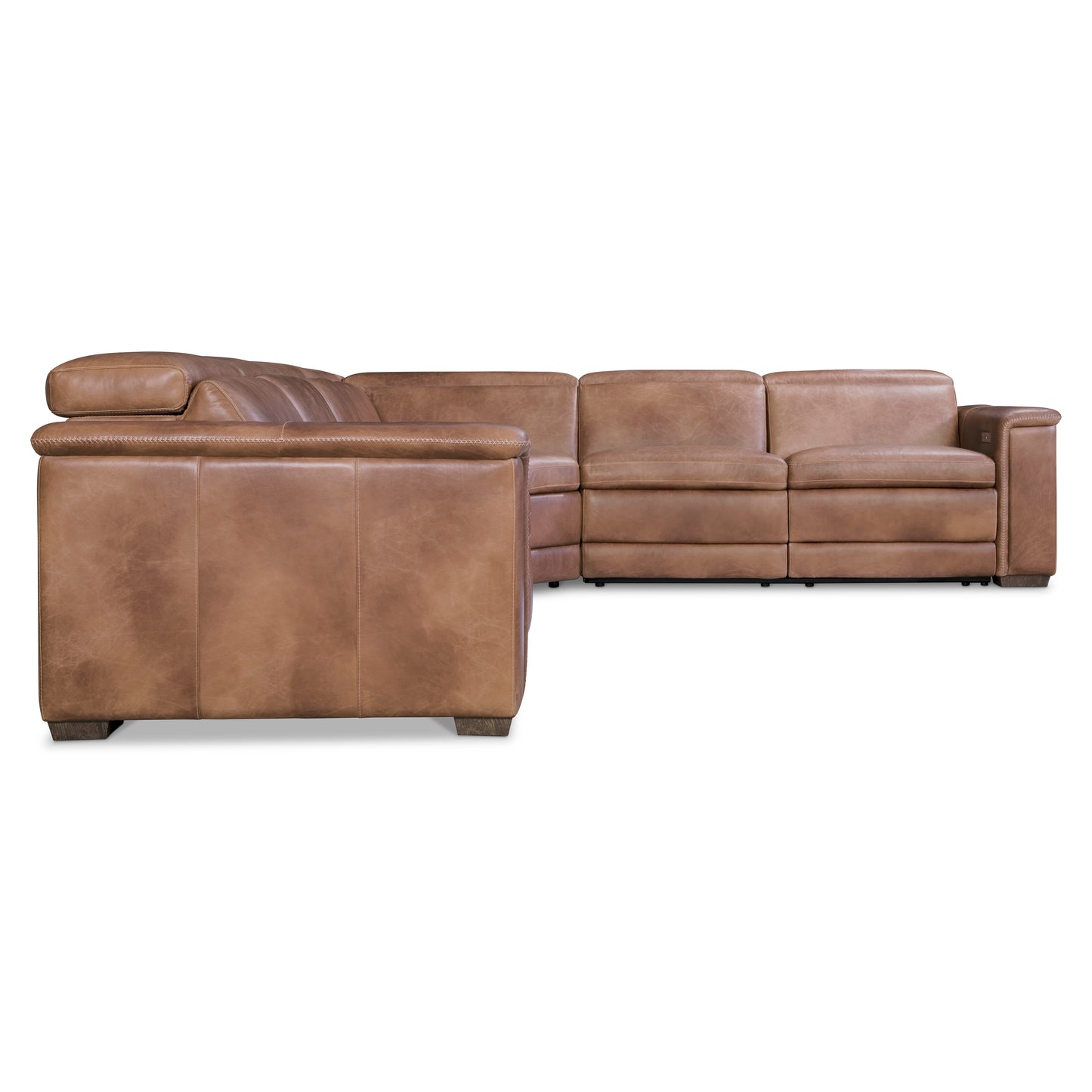 Lioni Leather Power Motion Sectional