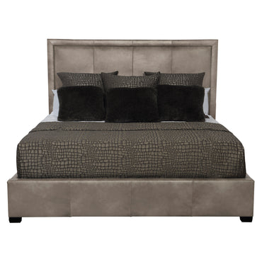 Morgan Leather Panel Bed