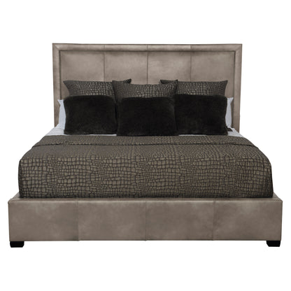 Morgan Leather Panel Bed