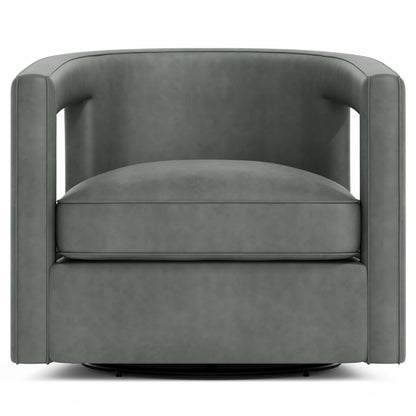 Alana Leather Swivel Chair