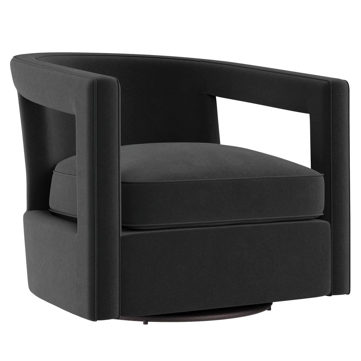 Alana Fabric Swivel Chair Without Nails