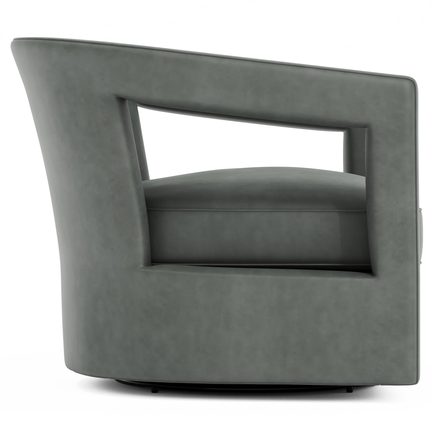 Alana Leather Swivel Chair
