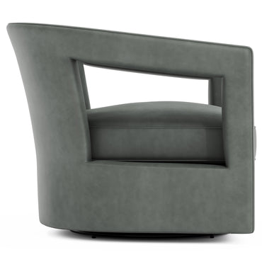 Alana Leather Swivel Chair