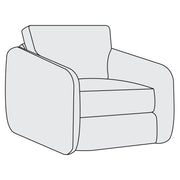 Soleil Fabric Swivel Chair