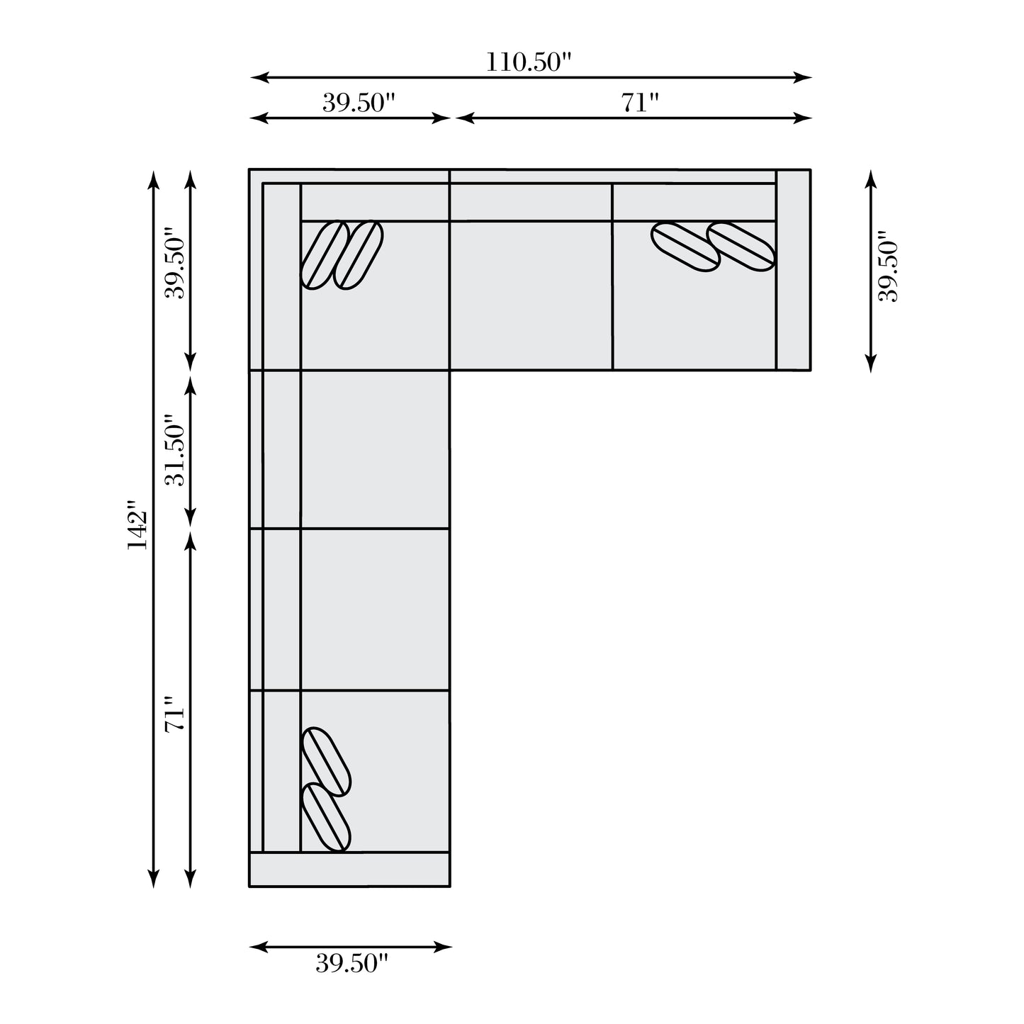 Lars Leather Sectional