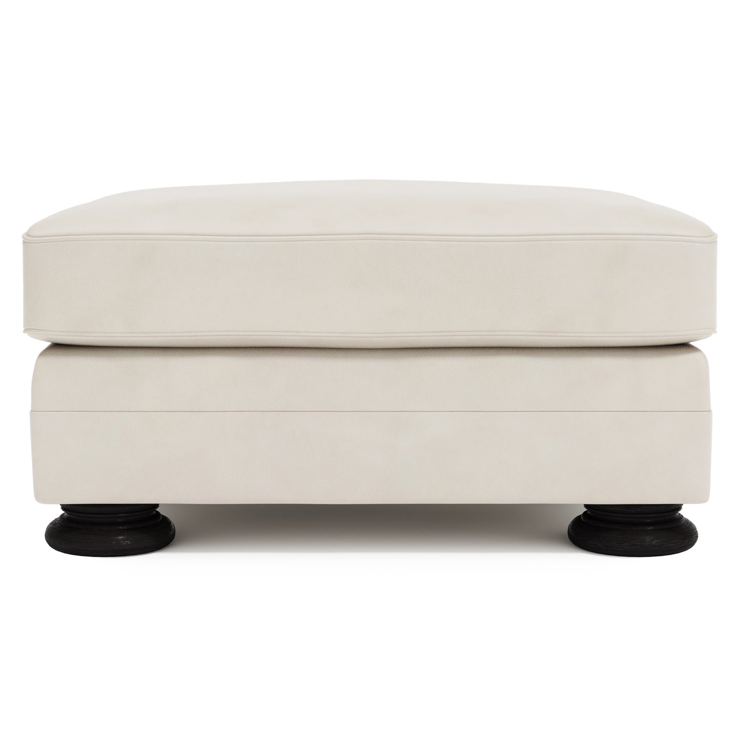 Foster Leather Ottoman