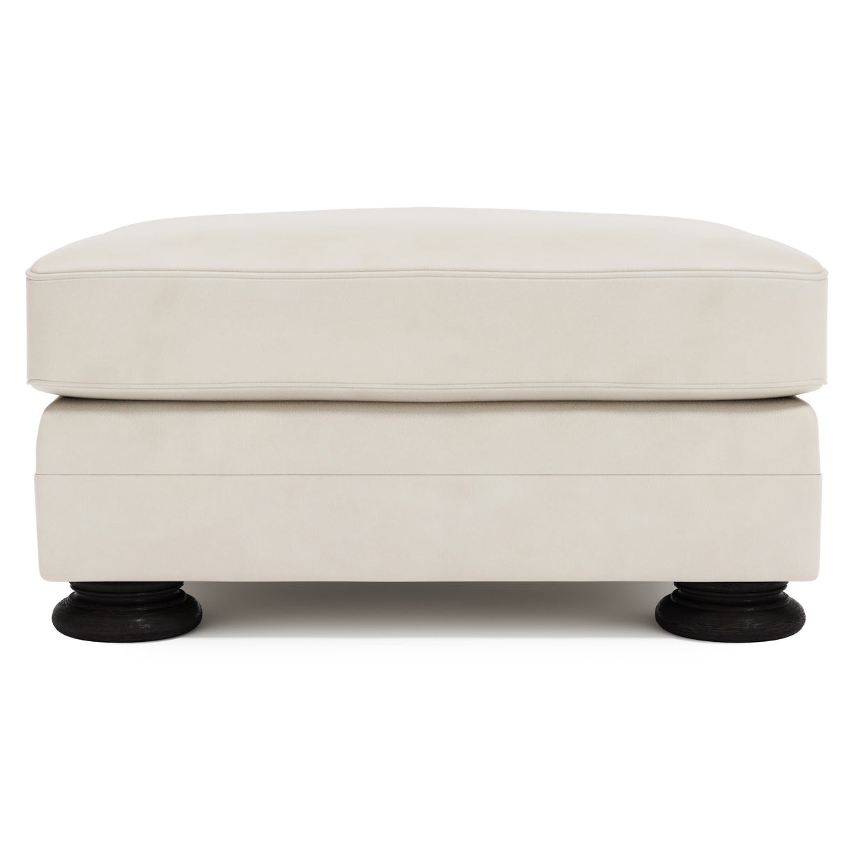 Foster Leather Ottoman