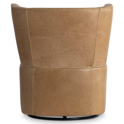 Oliver Leather Swivel Chair