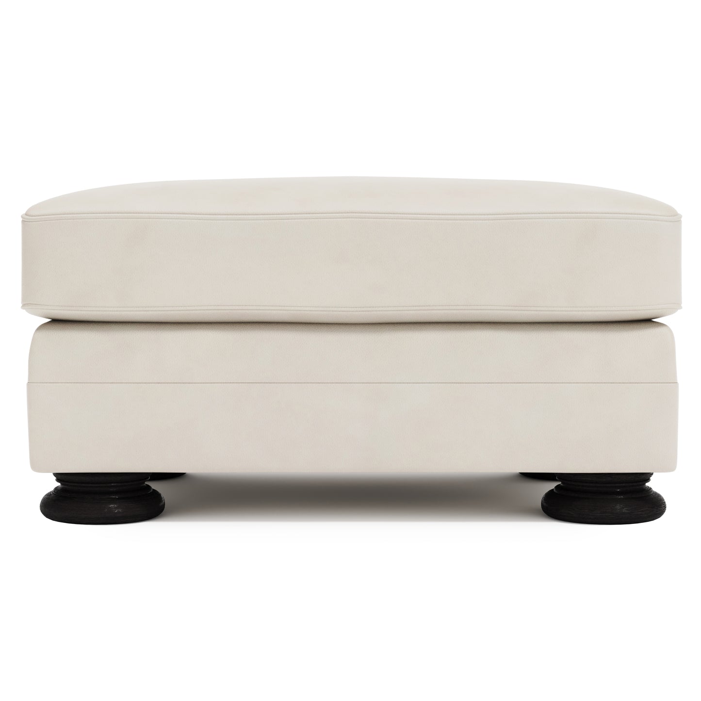 Foster Leather Ottoman