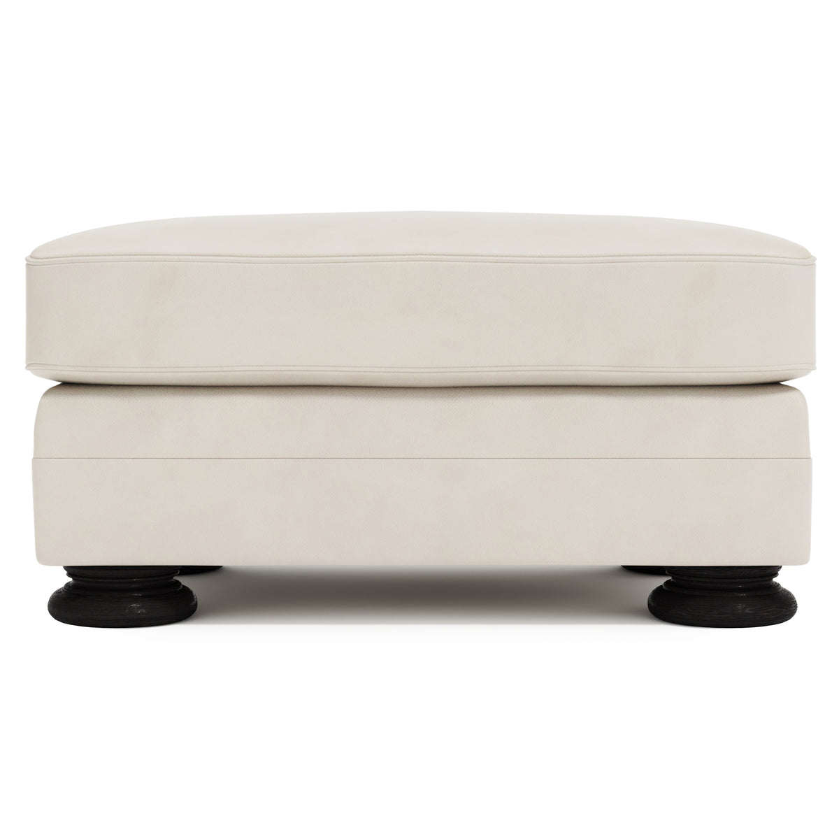 Foster Leather Ottoman
