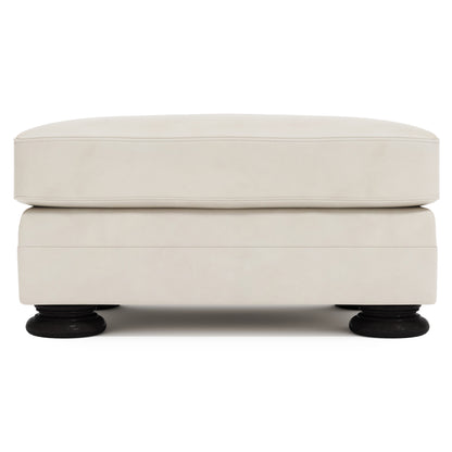 Foster Leather Ottoman