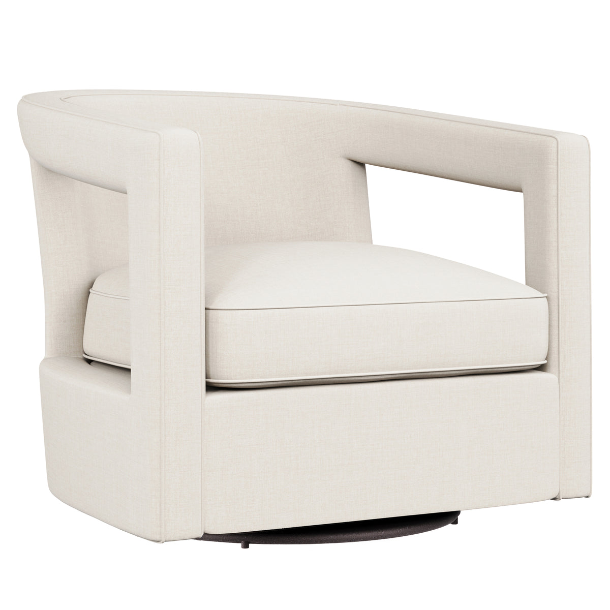 Alana Fabric Swivel Chair Without Nails
