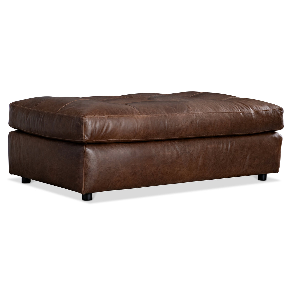 Nest Leather Ottoman