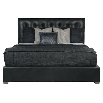 Avery Leather Panel Bed