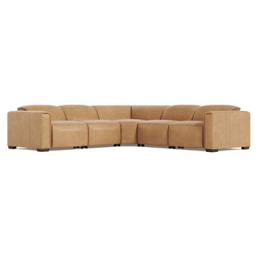 Billings Leather Power Motion Sectional