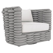 Wailea Nordic Gray Outdoor Swivel Chair