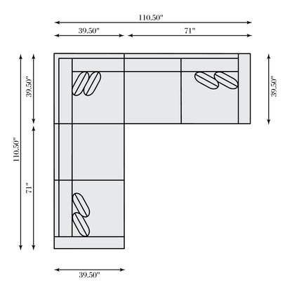 Lars Leather Sectional
