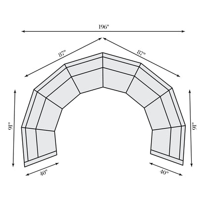 Soleil Fabric Sectional