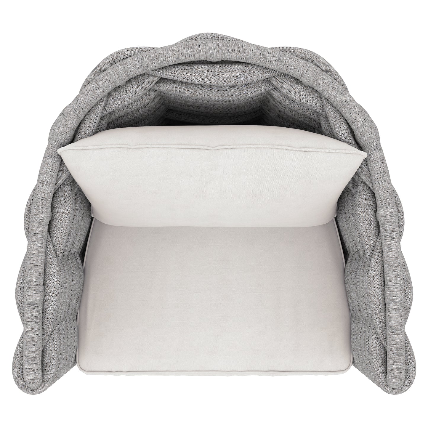 Wailea Nordic Gray Outdoor Swivel Chair