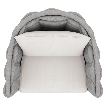 Wailea Nordic Gray Outdoor Swivel Chair