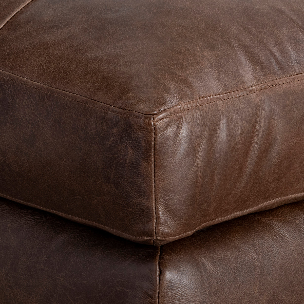 Nest Leather Ottoman