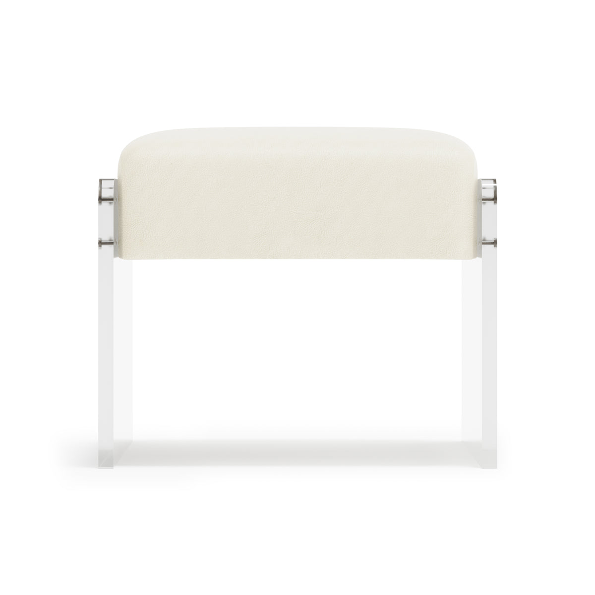 Jasper Leather Ottoman