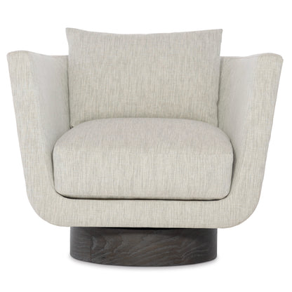 Gemma Leather-Fabric Swivel Chair