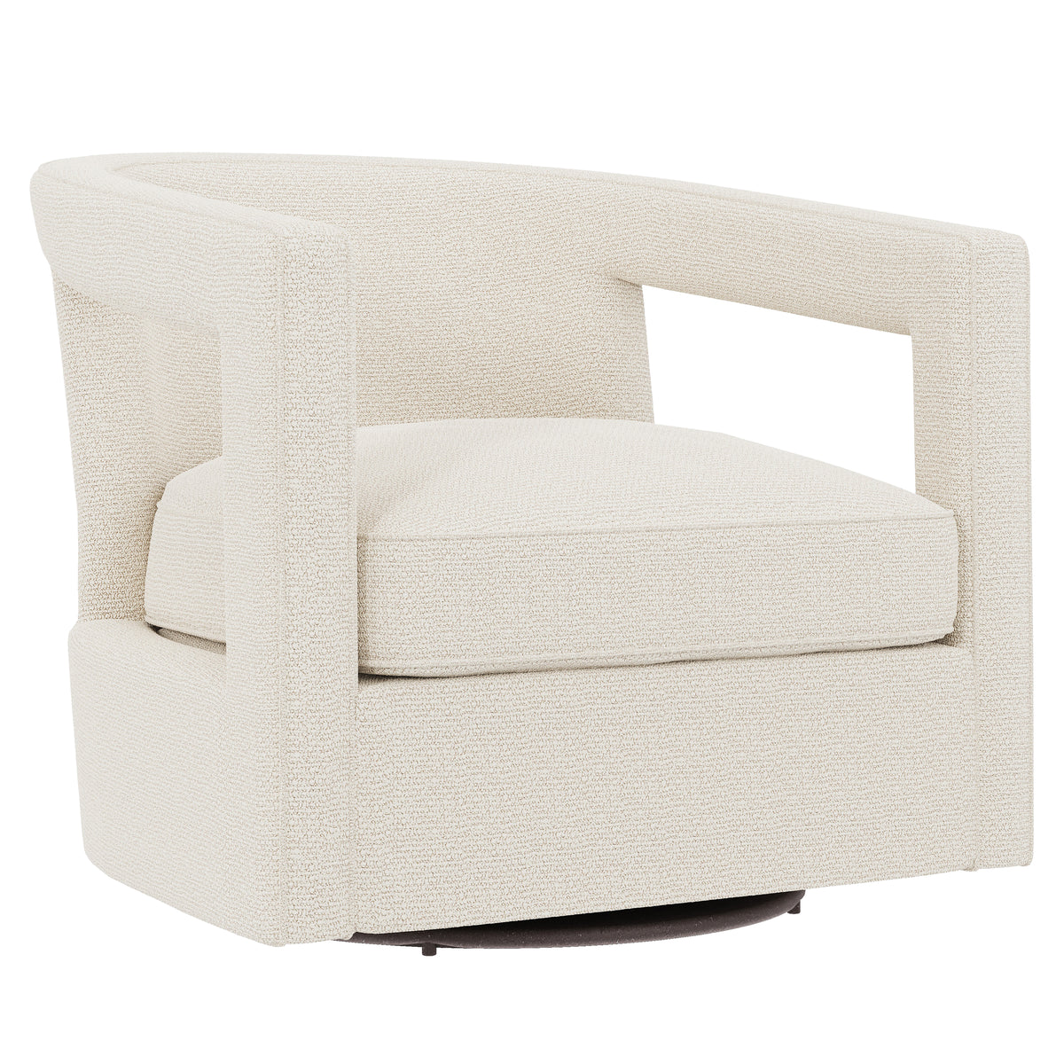 Alana Fabric Swivel Chair Without Nails