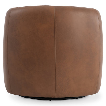 Aline Leather Swivel Chair