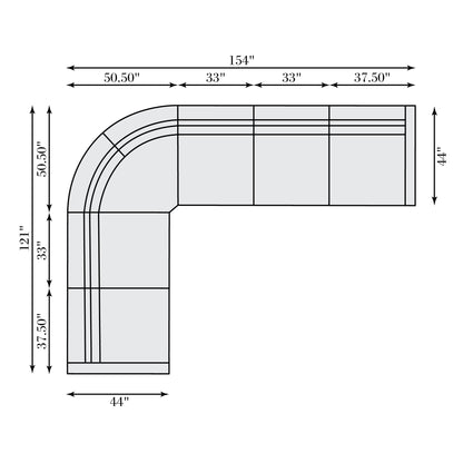 Gio Fabric Power Motion Sectional
