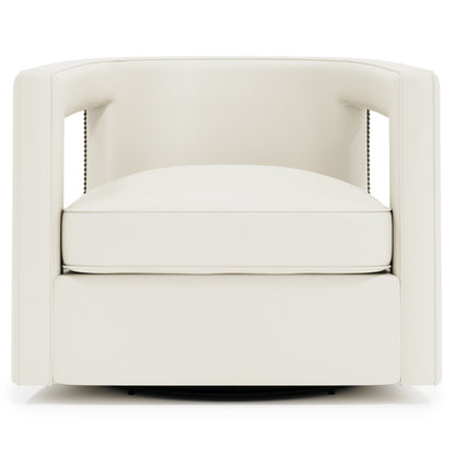 Alana Leather Swivel Chair